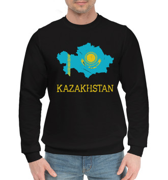 Мужской Хлопковый свитшот Kazakhstan