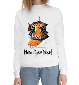 Женский Хлопковый свитшот New tiger Year!