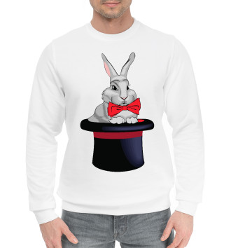 Мужской Хлопковый свитшот Кролик в шляпе