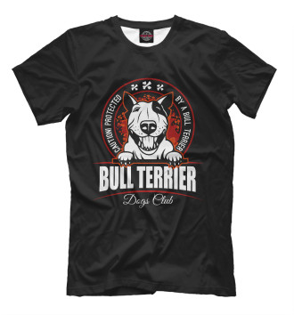 Мужская Футболка Bull terrier
