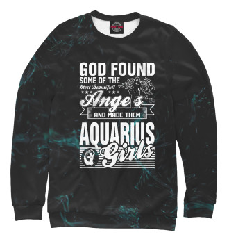 Свитшот для девочек God Found Angels Aquarius