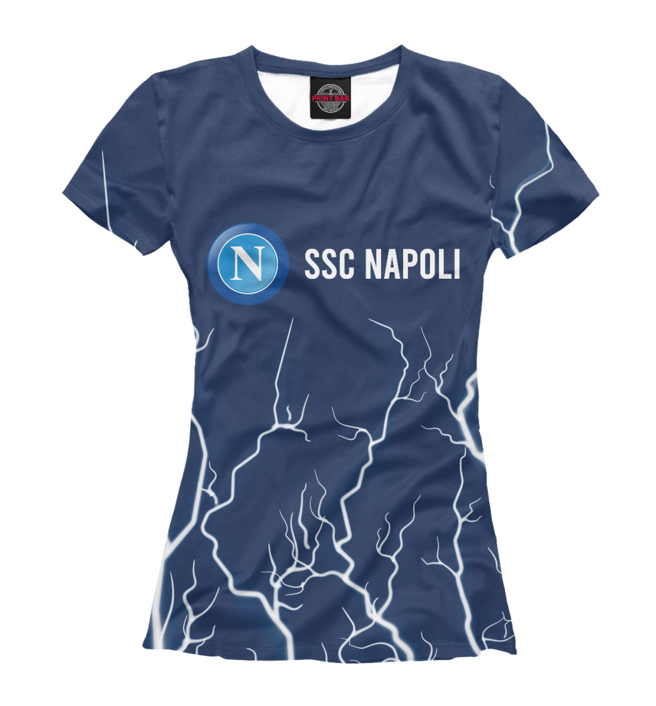 Женская Футболка SSC Napoli / Наполи, артикул: NPL-921037-fut-1