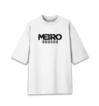 Женская Хлопковая футболка оверсайз Metro Exodus