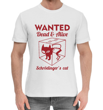 Мужская Хлопковая футболка Wanted Cat