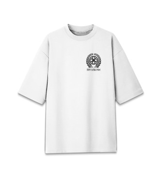 Мужская Хлопковая футболка оверсайз Славянский символ Свадебник