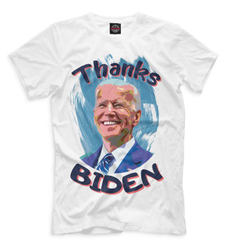 Мужская Футболка Thanks Biden