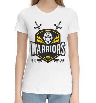 Женская Хлопковая футболка Warriors