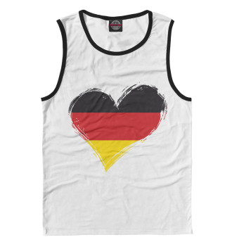 Мужская Майка Сердце Германии (флаг)