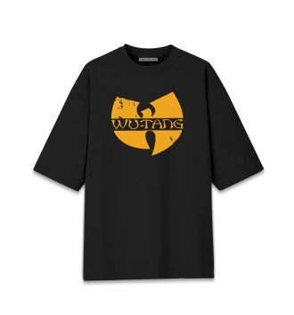 Женская Хлопковая футболка оверсайз Wu-Tang Clan (yellow)
