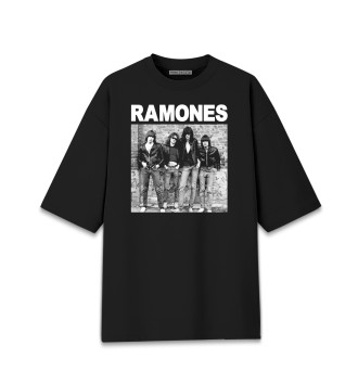 Женская Хлопковая футболка оверсайз Ramones - Ramones