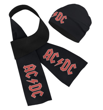 Шапка и шарф AC/DC