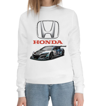 Женский Хлопковый свитшот Honda Motorsport