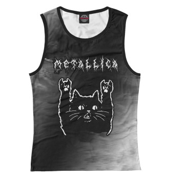 Женская Майка Metallica - Рок Кот