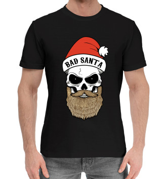 Мужская Хлопковая футболка Bad Santa