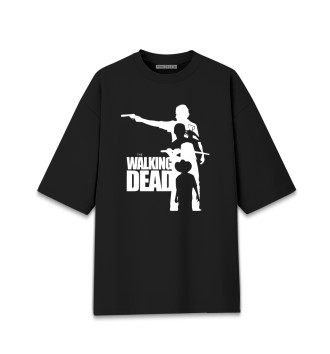 Женская Хлопковая футболка оверсайз Ходячие мертвецы