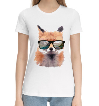 Женская Хлопковая футболка Kumi Fox