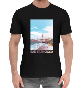 Мужская Хлопковая футболка San francisco