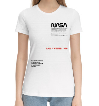 Женская Хлопковая футболка Nasa