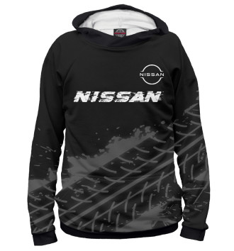 Худи для девочек Nissan Speed Tires на темном