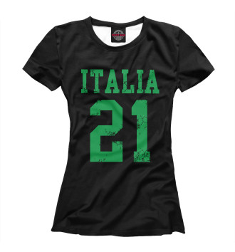 Женская Футболка Italia 21