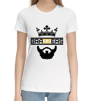 Женская Хлопковая футболка BRAZZERS