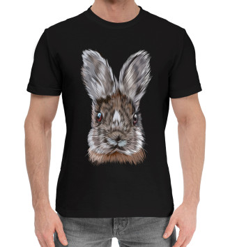 Мужская Хлопковая футболка Кролик