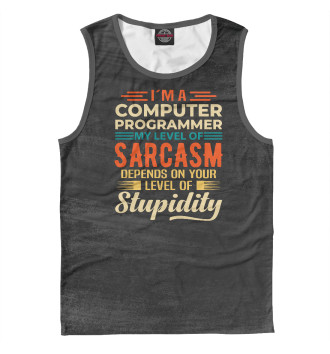 Мужская Майка I'm A Computer Programmer