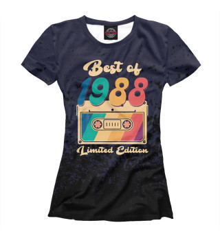 Женская футболка Best Of 1988 Retro Vintage
