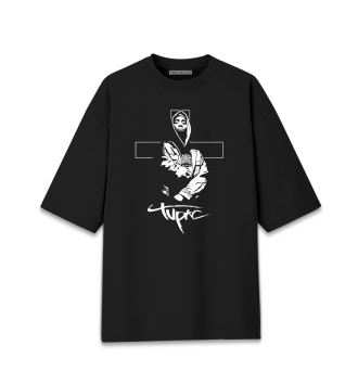 Мужская Хлопковая футболка оверсайз 2Pac