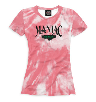 Футболка для девочек Maniac Stray Kids розовый фон