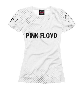 Женская Футболка Pink Floyd Glitch Light лого на рукавах
