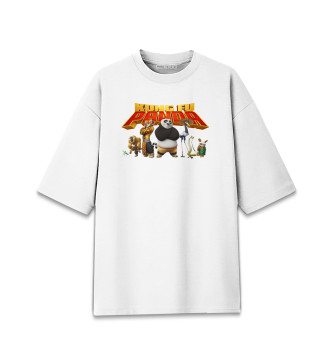 Женская Хлопковая футболка оверсайз Kung Fu Panda