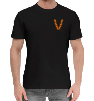 Мужская Хлопковая футболка V | Георгиевская лента