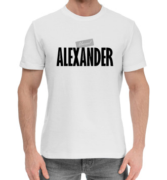 Мужская Хлопковая футболка Александр