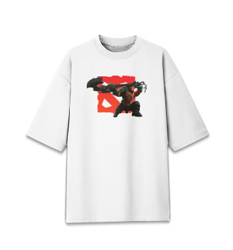 Мужская Хлопковая футболка оверсайз Dota 2