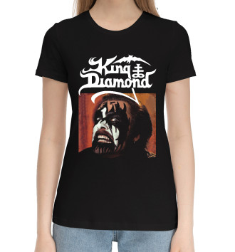 Женская Хлопковая футболка King diamond