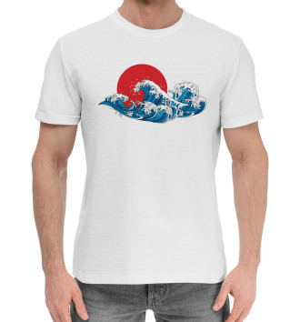 Мужская Хлопковая футболка Море