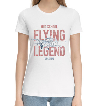 Женская Хлопковая футболка Летающие легенды