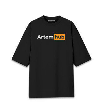 Мужская Хлопковая футболка оверсайз Artem / Hub