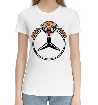 Женская Хлопковая футболка Mercedes-Benz