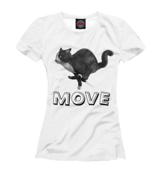Футболка для девочек Move cat