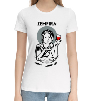 Женская Хлопковая футболка Zемфира