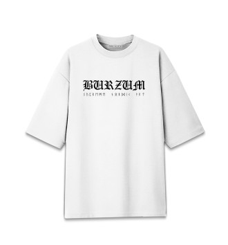 Мужская Хлопковая футболка оверсайз Burzum