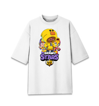 Женская Хлопковая футболка оверсайз Brawl Stars, Sally Leon