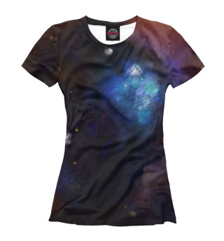 Женская футболка Космическое пространство