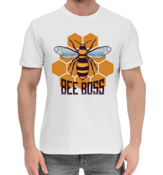 Мужская Хлопковая футболка Пчела