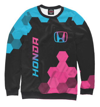 Свитшот для девочек Honda Neon Gradient (соты)
