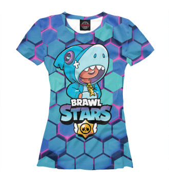 Футболка для девочек Brawl Stars Leon Shark