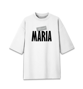 Женская Хлопковая футболка оверсайз Мария