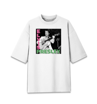Мужская Хлопковая футболка оверсайз Elvis Presley - Элвис Пресли